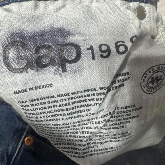 NWOT Gap 1969 Distressed Straight Leg Jeans Size 24 - Picture 10 of 12